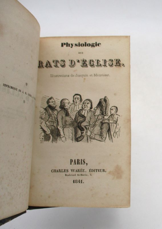 Couverture du livre Estimation du livre « physiologie des rats d’église »