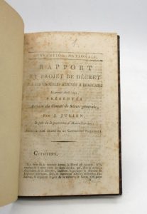 Estimation Histoire - Couverture du livre Estimation du livre « rapport et projet de décret sur les troubles arrivés à Beaucaire le premier avril 1793 [suivi de:] Rapport fait à la Convention Nationale, au nom du Comité de sûreté Générale, le 4 Messidor de l’an 3 de la République française, sur les véritables causes des troubles arrivés à Beaucaire le premier avril 1793 »