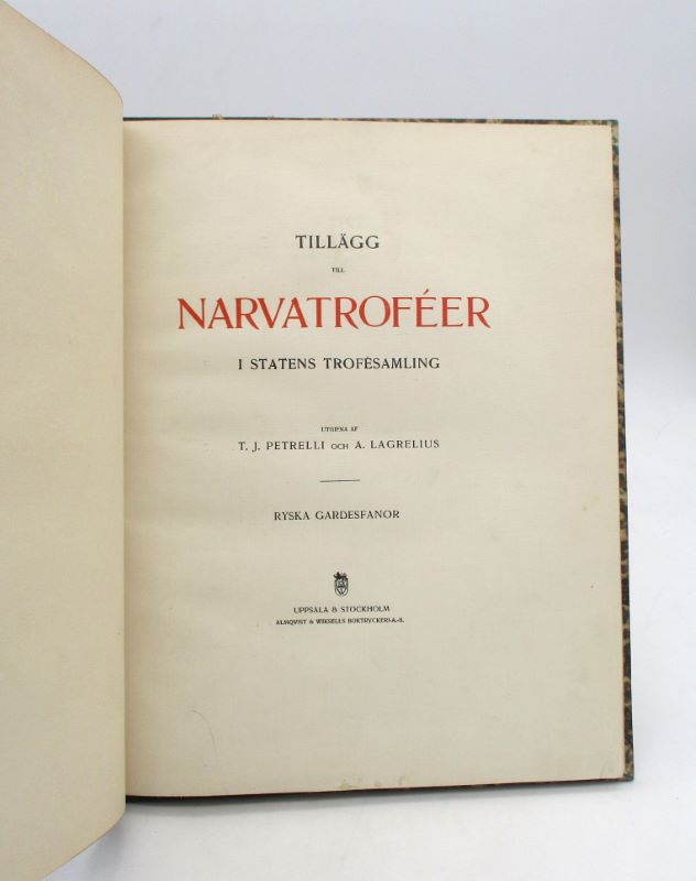 Couverture du livre Estimation du livre « tillägg till Narvatroféer i statens trofésamling »