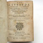 Couverture du livre Estimation du livre « les Livres de Hierosme Cardanus »