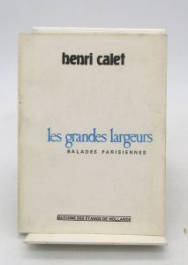 Estimation Edition originale - Couverture du livre Estimation du livre « les Grandes Largeurs : Balades parisiennes »