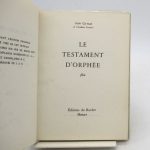 Couverture du livre Estimation du livre « le Testament d’Orphée : film »