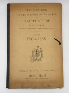 Estimation Ouvrages spécialisés – Chasse - Couverture du livre Estimation du livre « démonstration théorique et pratique de l’art du trait de charpenterie : 2e partie – escaliers »