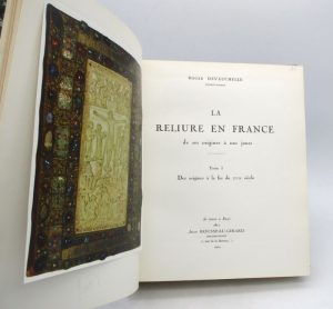 Estimation Arts de vivre – Gastronomie - Couverture du livre Estimation du livre « la Reliure en France de ses origines à nos jours »