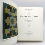 Couverture du livre Estimation du livre « la Reliure en France de ses origines à nos jours »