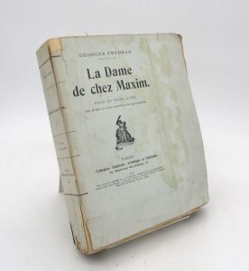 Estimation Edition originale - Couverture du livre Estimation du livre « la Dame chez Maxim »