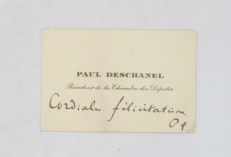 Couverture du livre Estimation du livre « carte autographe signée de ses initiales »