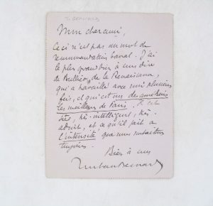 Estimation Lettre autographes - Couverture du livre Estimation du livre « carte pneumatique autographe signée adressée à Georges Feydeau »