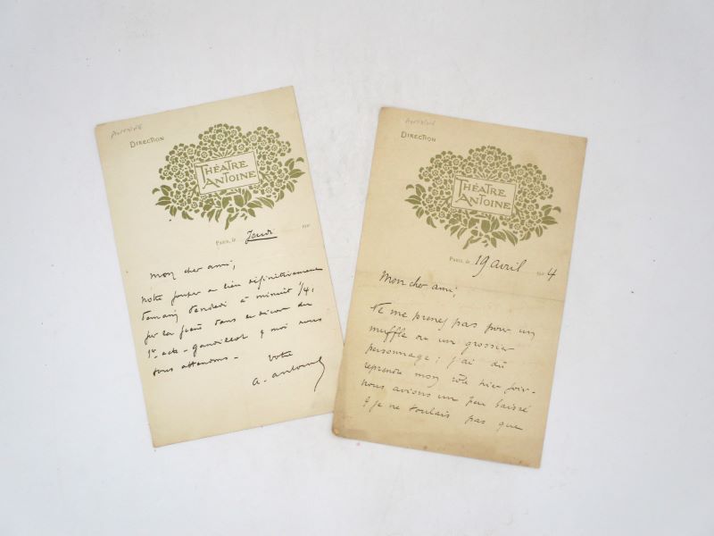 Couverture du livre Estimation du livre « 2 lettres autographes signées »