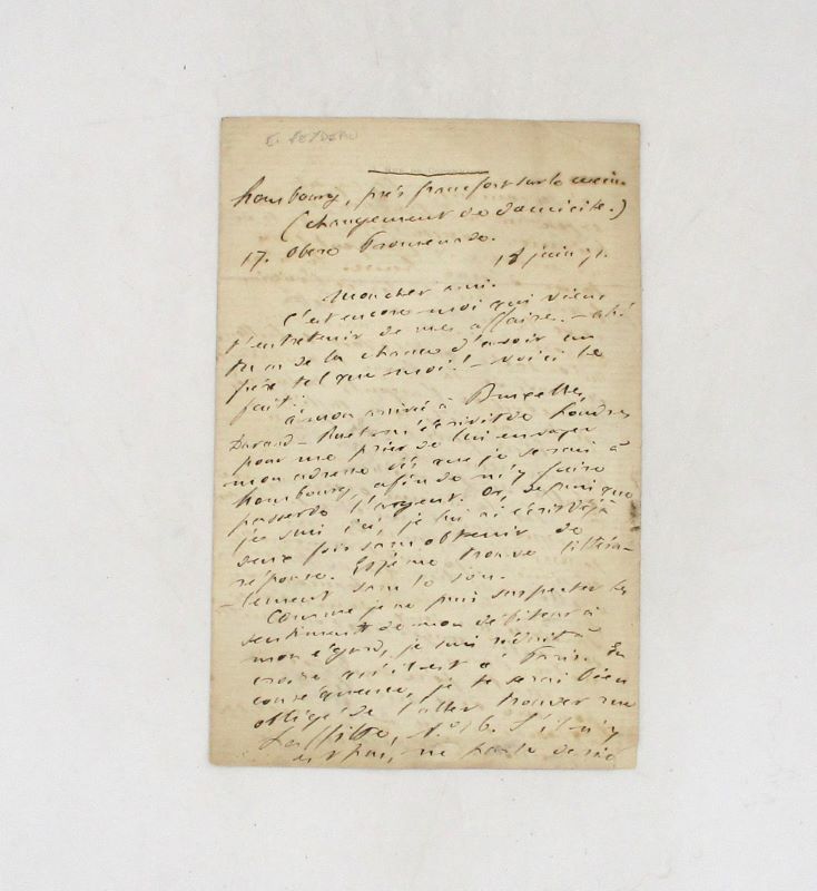 Couverture du livre Estimation du livre « lettre autographe signée à Georges Feydeau »