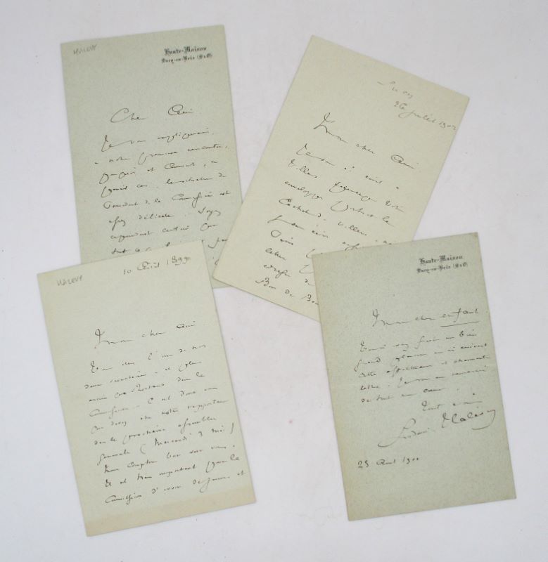 Couverture du livre Estimation du livre « 4 lettres autographes signées probablement adressées à Georges Feydeau »