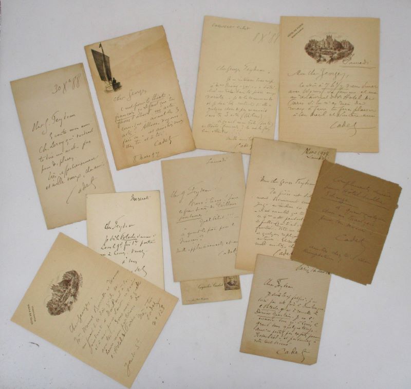 Couverture du livre Estimation du livre « 10 lettres autographes signées adressées à Georges Feydeau et une carte de visite avec portrait »