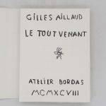 Couverture du livre Estimation du livre « le Tout venant »