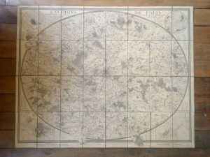 Estimation Voyages-Atlas - Couverture du livre Estimation du livre « environ de Paris dressés sur les chasses D. Coutans »