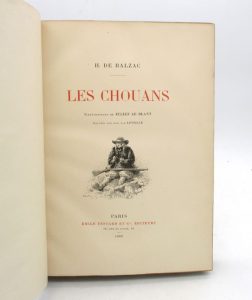 Estimation Livre illustré - Couverture du livre Estimation du livre « les Chouans »
