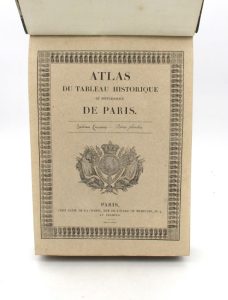 Estimation Voyages-Atlas - Couverture du livre Estimation du livre « atlas du Tableau historique et pittoresque de Paris : Atlas seul »