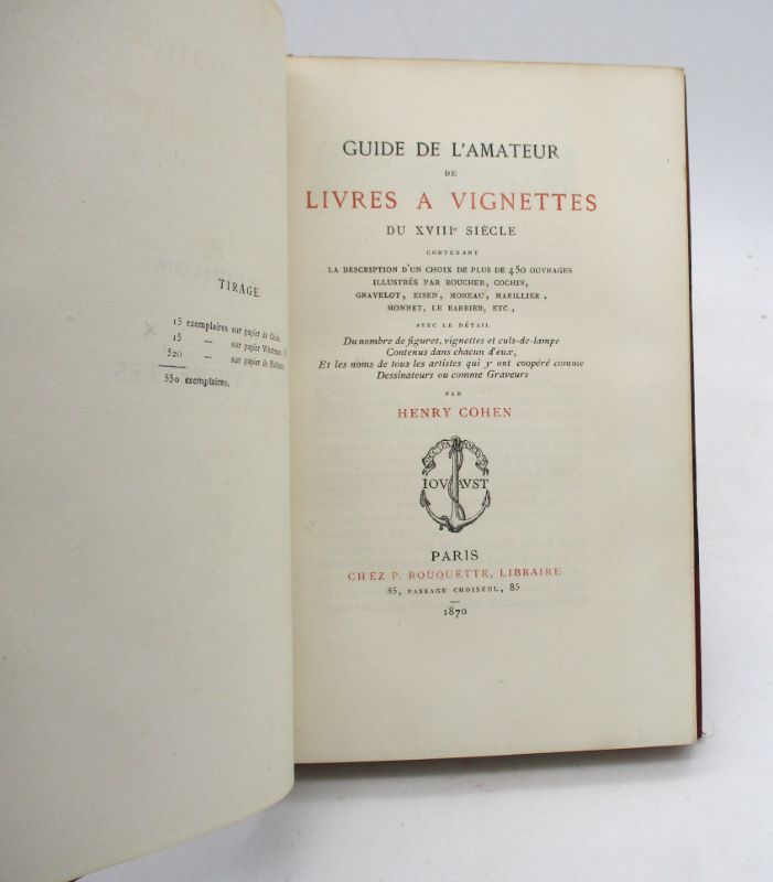 Couverture du livre Estimation du livre « guide l’amateur de livres à vignettes du XVIIIe siècle »