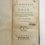 Couverture du livre Estimation du livre « de l’esprit des loix »