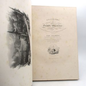 Estimation Voyages-Atlas - Couverture du livre Estimation du livre « excursion à la Grande Chartreuse, en montant par St Laurent-du-Pont, visitant les bords du Guyer-Mort et descendt par le Sapey »