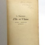 Couverture du livre Estimation du livre « le Département d’Ille-&-Vilaine : Histoire – Archéologie – Monuments »