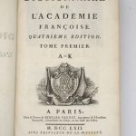 Couverture du livre Estimation du livre « dictionnaire de l’Académie françoise »