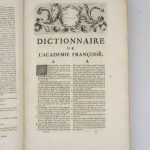 Couverture du livre Estimation du livre « dictionnaire de l’Académie françoise »