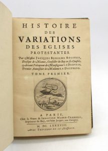 Estimation Histoire - Couverture du livre Estimation du livre « histoire des variations des églises protestantes »