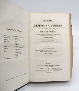 Estimation Histoire - Couverture du livre Estimation du livre « histoire de l’Empire ottoman depuis son origine jusqu’à nos jours »