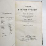 Couverture du livre Estimation du livre « histoire de l’Empire ottoman depuis son origine jusqu’à nos jours »