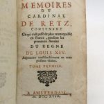 Couverture du livre Estimation du livre « mémoires du cardinal de Retz, contenant ce qui s’es passé de plus remarquable en France, pendant les années du règne de Louis XIV »