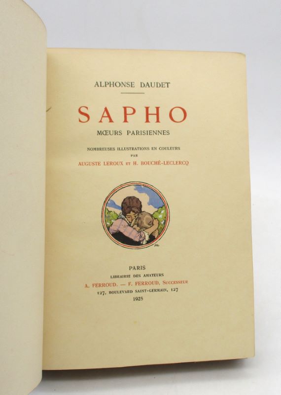 Couverture du livre Estimation du livre « sapho. Moeurs parisiennes »