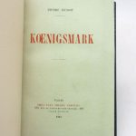 Couverture du livre Estimation du livre « koenigsmark »
