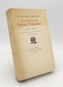Estimation Edition originale - Couverture du livre Estimation du livre « le Retour d’Amazan ou une Histoire des Lettres françaises »
