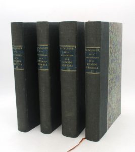 Estimation Arts de vivre – Gastronomie - Couverture du livre Estimation du livre « catalogue de la bibliothèque de M. Ricardo Heredia comte de Benhavis »