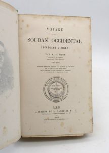 Estimation Voyages-Atlas - Couverture du livre Estimation du livre « voyage dans le Soudan occidental (Sénégambie-Niger) »