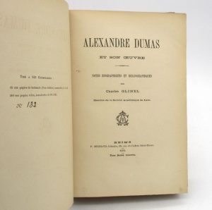 Estimation Edition originale - Couverture du livre Estimation du livre « alexandre Dumas et son oeuvre : Notes biographiques bibliographiques »