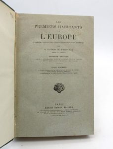 Estimation Histoire - Couverture du livre Estimation du livre « les Premiers Habitants de l’Europe d’après les écrivains de l’Antiquité et les travaux des linguistes »