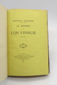Estimation Edition originale - Couverture du livre Estimation du livre « le Monde ou l’on s’ennuie »