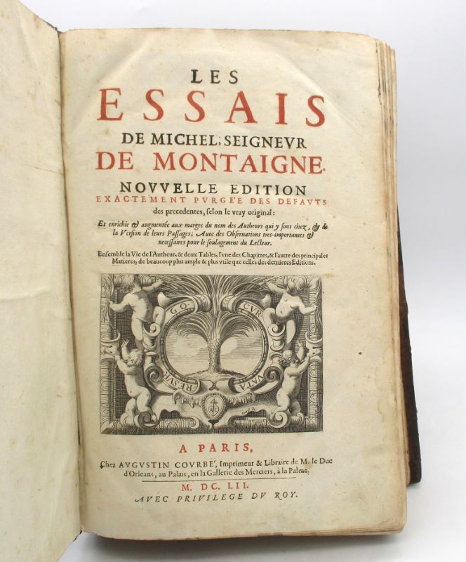 Couverture du livre Estimation du livre « les Essais de Michel, seigneur de Montaigne »