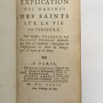 Couverture du livre Estimation du livre « explication des maximes des saints sur la vie intérieur »