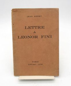 Estimation Edition originale - Couverture du livre Estimation du livre « lettre à Leonor Fini »