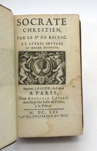 Estimation Livre ancien - Couverture du livre Estimation du livre « socrate chrestien »