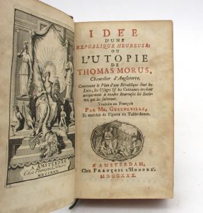Estimation Sciences Humaines - Couverture du livre Estimation du livre « idée d’une république heureuse ou l’Utopie de Thomas Morus »