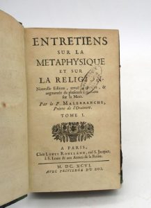Estimation Sciences Humaines - Couverture du livre Estimation du livre « entretiens sur la métaphysique et sur la religion »