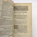 Couverture du livre Estimation du livre « entretiens sur la métaphysique et sur la religion »