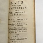Couverture du livre Estimation du livre « entretien d’un philosophe chrétien et d’un philosophe chinois, sur l’existence & la nature de Dieu [suivi de :] Avis touchant l’Entretien philosophe chrétien et d’un philosophe chinois »