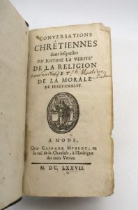 Estimation Livre ancien - Couverture du livre Estimation du livre « conversations chrétiennes dans lesquelles on justifie la vérité de la religion et de la morale de Jésus Christ »