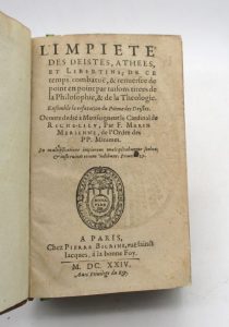 Estimation Edition originale - Couverture du livre Estimation du livre « l’Impiété des déistes, athées, et libertins de ce temps, combatuë, & renversée de point en point par raisons tirées de la Philosophie, & de la Thélogie »