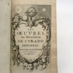 Couverture du livre Estimation du livre « les Oeuvres de Cyrano de Bergerac »