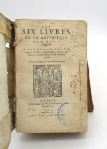 Estimation Sciences Humaines - Couverture du livre Estimation du livre « les Six Livres de la République de J. Bodin »